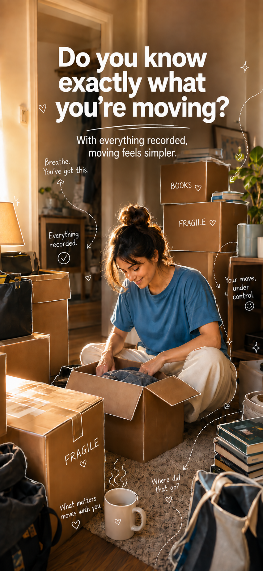 Do you know exactly what you are moving? Keeping track of everything makes moving simpler.